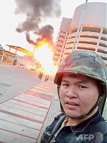 タイ兵士銃乱射事件の犯人の顔画像