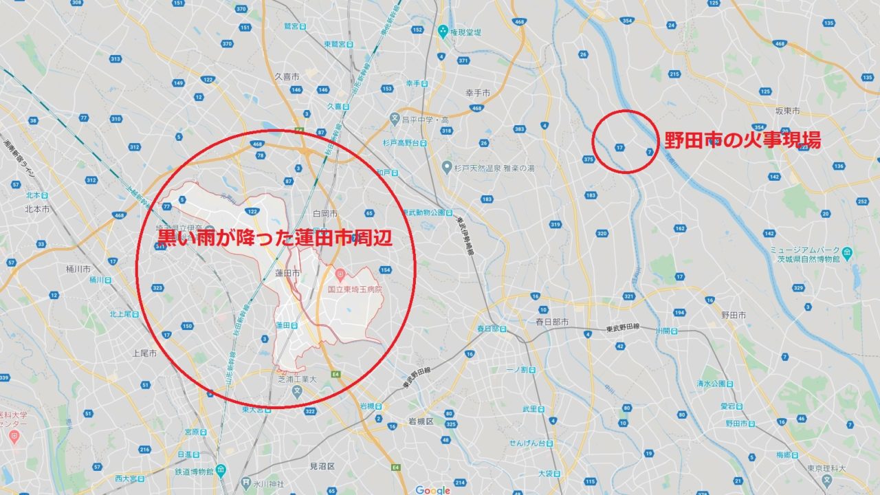 野田市の廃プラ工場の場所(地図)！距離や位置は？